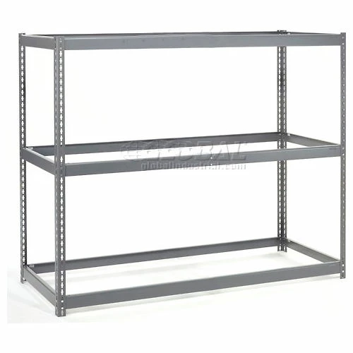 Global Industrial Wide Span Rack 72Wx15Dx60H, 3 Shelves No Deck 900 Lb Cap. Per Level, Gray 1 Global Industrial Wide Span Rack 72Wx15Dx60H, 3 Shelves No Deck 900 Lb Cap. Per Level, Gray