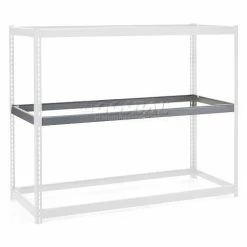 Global Industrial Additional Level For Wide Span Rack 48"Wx24"D No Deck 1200 Lb Capacity, Gray