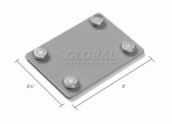 Global Industrial™ Gray Tie Plate 11 Global Industrial™ Gray Tie Plate -Shelving Sales Store 502575GY dim