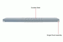 Global Industrial™ 18" Long Gray Single Rivet Beam 14 Global Industrial™ 18" Long Gray Single Rivet Beam -Shelving Sales Store 502580 1wco