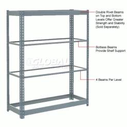 Global Industrial™ 24" Long Gray Single Rivet Beam -Shelving Sales Store 502580 4wco 1