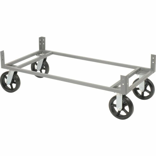 Global Industrial™ 60"Wx24"D Gray Dolly Base Without Casters 1 Global Industrial™ 60"Wx24"D Gray Dolly Base Without Casters