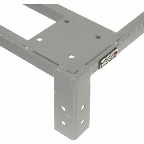 Global Industrial™ 60"Wx24"D Gray Dolly Base Without Casters 4 Global Industrial™ 60"Wx24"D Gray Dolly Base Without Casters - Image 4
