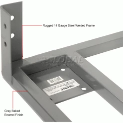 Global Industrial™ 36"Wx24"D Gray Dolly Base Without Casters -Shelving Sales Store 502589 2wco 1