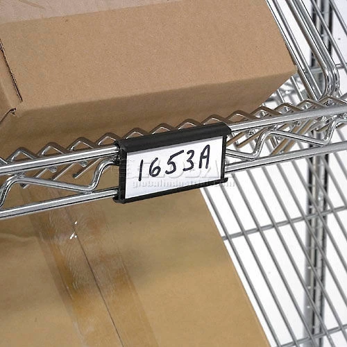 Nexel® Chrome, 4 Tier, Slant Wire Shelving, Starter Unit, 48"W x 24"D x 63"H 5 Nexel® Chrome, 4 Tier, Slant Wire Shelving, Starter Unit, 48"W x 24"D x 63"H - Image 5