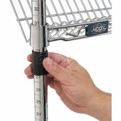 Nexel® Chrome, 4 Tier, Slant Wire Shelving, Starter Unit, 48"W x 24"D x 63"H 21 Nexel® Chrome, 4 Tier, Slant Wire Shelving, Starter Unit, 48"W x 24"D x 63"H -Shelving Sales Store 504100 34