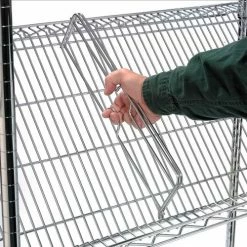 Nexel® Chrome, 4 Tier, Slant Wire Shelving, Starter Unit, 48"W x 24"D x 63"H 22 Nexel® Chrome, 4 Tier, Slant Wire Shelving, Starter Unit, 48"W x 24"D x 63"H -Shelving Sales Store 504100 35