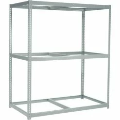 Global Industrial Wide Span Rack 72x24x60, 3 Shelves Deck 900 Lb. Cap Per Level, Gray 29 Global Industrial Wide Span Rack 72x24x60, 3 Shelves Deck 900 Lb. Cap Per Level, Gray -Shelving Sales Store 504219GY 04 5