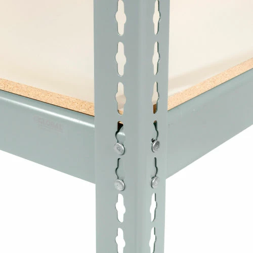 Global Industrial Additional Shelf With Laminated Deck 96"W x 48"D - Gray 8 Global Industrial Additional Shelf With Laminated Deck 96"W x 48"D - Gray - Image 8