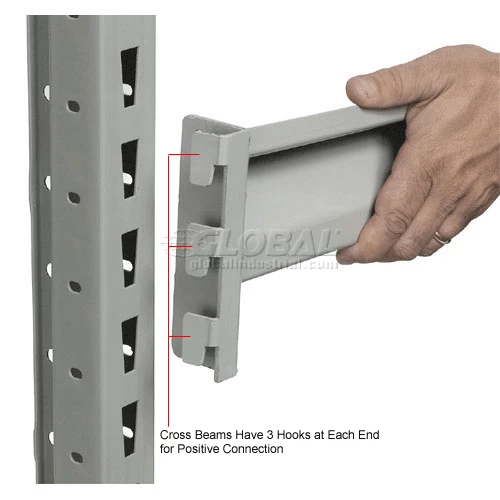 Global Industrial™ 60 Inch Z-Beam Pair 7 Global Industrial™ 60 Inch Z-Beam Pair - Image 7