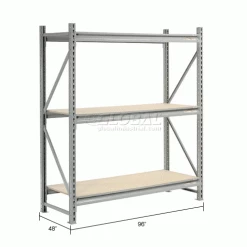 Global Industrial Additional Level, Wood Deck, 96"Wx48"D 28 Global Industrial Additional Level, Wood Deck, 96"Wx48"D -Shelving Sales Store 504289A dim