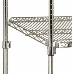 Nexel® Chrome, 4 Tier, Quick Adjust, Wire Shelving Starter Unit, 60"W x 24"D x 74"H 11 Nexel® Chrome, 4 Tier, Quick Adjust, Wire Shelving Starter Unit, 60"W x 24"D x 74"H -Shelving Sales Store 580567 04 5