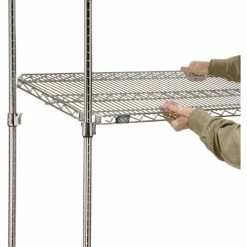 Nexel® Chrome, 4 Tier, Quick Adjust, Wire Shelving Starter Unit, 36"W x 14"D x 54"H 12 Nexel® Chrome, 4 Tier, Quick Adjust, Wire Shelving Starter Unit, 36"W x 14"D x 54"H -Shelving Sales Store 580567 05 1