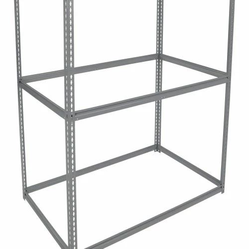 Global Industrial High Cap. Starter Rack 60Wx36Dx96H 3 Levels Wood Deck 1300lb Per Shelf GRY 7 Global Industrial High Cap. Starter Rack 60Wx36Dx96H 3 Levels Wood Deck 1300lb Per Shelf GRY - Image 7