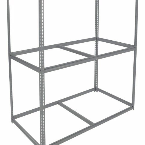 Global Industrial High Cap. Starter Rack 72Wx24Dx96H 3 Levels Wood Deck 1000lb Per Shelf GRY 8 Global Industrial High Cap. Starter Rack 72Wx24Dx96H 3 Levels Wood Deck 1000lb Per Shelf GRY - Image 8