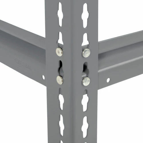 Global Industrial High Cap. Starter Rack 72Wx48Dx84H 3 Levels Wood Deck 1000lb Per Shelf GRY 11 Global Industrial High Cap. Starter Rack 72Wx48Dx84H 3 Levels Wood Deck 1000lb Per Shelf GRY - Image 11