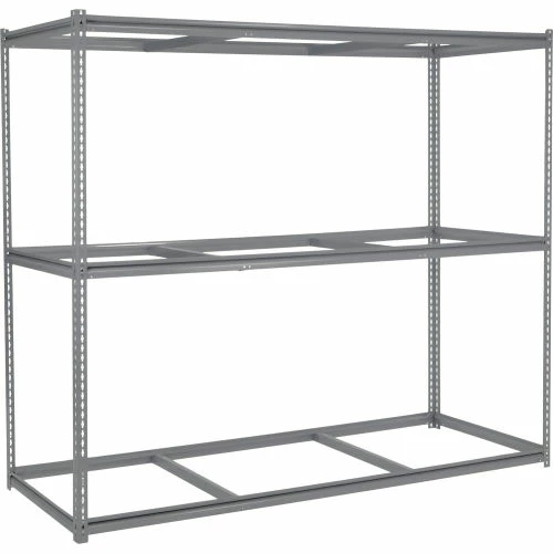 Global Industrial High Capacity Starter Rack 96x36x843 Levels Wood Deck 800lb Per Shelf GRY 7 Global Industrial High Capacity Starter Rack 96x36x843 Levels Wood Deck 800lb Per Shelf GRY - Image 7