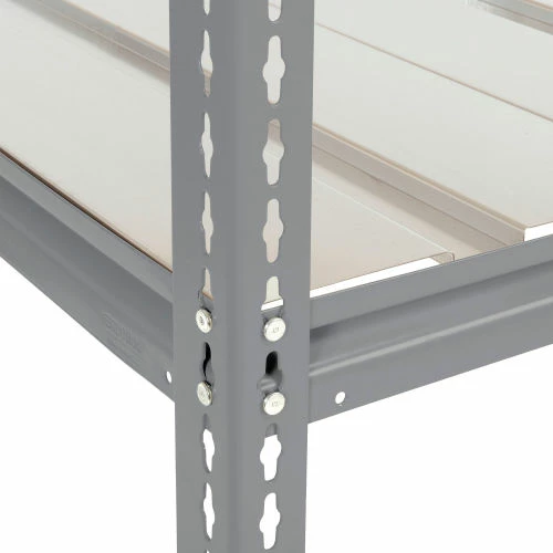 Global Industrial High Cap. Starter Rack 72Wx48Dx84H 3 Level Steel Deck 1000lb Per Shelf GRY 4 Global Industrial High Cap. Starter Rack 72Wx48Dx84H 3 Level Steel Deck 1000lb Per Shelf GRY - Image 4