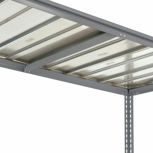 Global Industrial High Cap. Starter Rack 72Wx48Dx84H 3 Level Steel Deck 1000lb Per Shelf GRY 6 Global Industrial High Cap. Starter Rack 72Wx48Dx84H 3 Level Steel Deck 1000lb Per Shelf GRY - Image 6