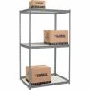 Global Industrial High Cap. Starter Rack 48Wx48Dx84H 3 Levels Wire Deck 1500lb Per Shelf GRY