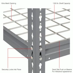 Global Industrial High Cap. Starter Rack 60Wx36Dx84H 3 Levels Wire Deck 1300lb Per Shelf GRY -Shelving Sales Store 580918GYIN 2wco