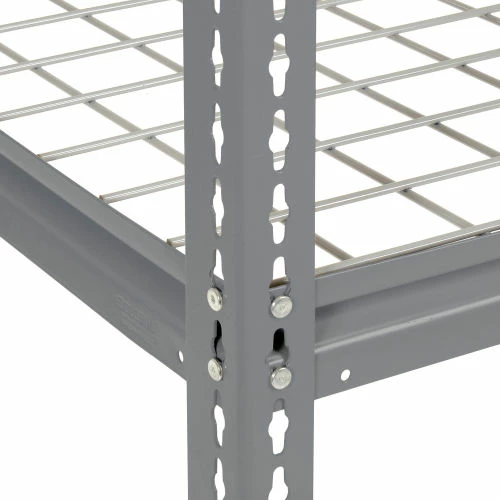 Global Industrial High Cap. Starter Rack 72'Wx48Dx84H 3 Levels Wire Deck 1000lb Per Shelf GRY 4 Global Industrial High Cap. Starter Rack 72'Wx48Dx84H 3 Levels Wire Deck 1000lb Per Shelf GRY - Image 4