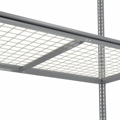Global Industrial High Cap. Starter Rack 72'Wx48Dx84H 3 Levels Wire Deck 1000lb Per Shelf GRY 6 Global Industrial High Cap. Starter Rack 72'Wx48Dx84H 3 Levels Wire Deck 1000lb Per Shelf GRY - Image 6