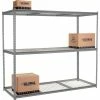 Global Industrial High Capacity Starter Rack 96x24x843 Levels Wire Deck 800lb Per Shelf GRY