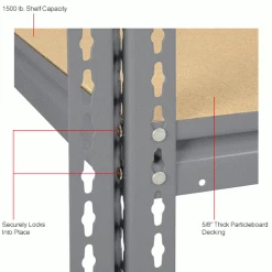 Global Industrial High Cap. Add-On Rack 48Wx24Dx84H 3 Levels Wood Deck 1500 Lb. Per Level GRY 31 Global Industrial High Cap. Add-On Rack 48Wx24Dx84H 3 Levels Wood Deck 1500 Lb. Per Level GRY -Shelving Sales Store 580998GYIN 2wco