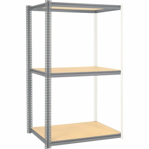 Global Industrial High Cap. Add-On Rack 48Wx24Dx84H 3 Levels Wood Deck 1500 Lb. Per Level GRY 1 Global Industrial High Cap. Add-On Rack 48Wx24Dx84H 3 Levels Wood Deck 1500 Lb. Per Level GRY