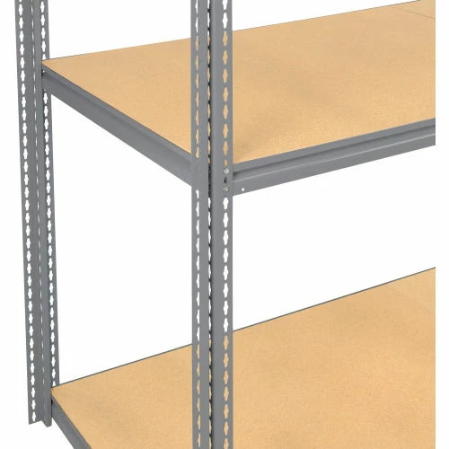 Global Industrial High Cap. Add-On Rack 48Wx24Dx84H 3 Levels Wood Deck 1500 Lb. Per Level GRY 3 Global Industrial High Cap. Add-On Rack 48Wx24Dx84H 3 Levels Wood Deck 1500 Lb. Per Level GRY - Image 3