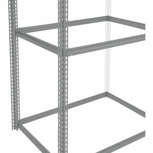 Global Industrial High Cap. Add-On Rack 48Wx24Dx84H 3 Levels Wood Deck 1500 Lb. Per Level GRY 7 Global Industrial High Cap. Add-On Rack 48Wx24Dx84H 3 Levels Wood Deck 1500 Lb. Per Level GRY - Image 7