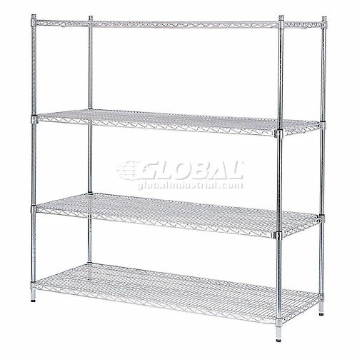 Nexel® E-Z Adjust Shelf 72x24 with Clips & 4 Hooks 15 Nexel® E-Z Adjust Shelf 72x24 with Clips & 4 Hooks - Image 15