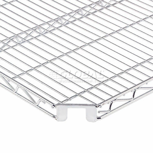 Nexel® E-Z Adjust Shelf 72x24 with Clips & 4 Hooks 2 Nexel® E-Z Adjust Shelf 72x24 with Clips & 4 Hooks - Image 2