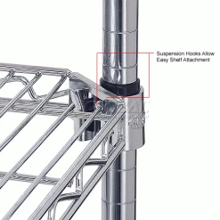 Nexel® E-Z Adjust Shelf 72x18 with Clips & 4 Hooks 40 Nexel® E-Z Adjust Shelf 72x18 with Clips & 4 Hooks -Shelving Sales Store 580CP26 4wco 1