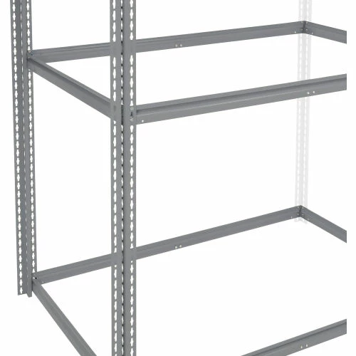 Global Industrial High Cap. Add-On Rack 60Wx24Dx60H 3 Levels Wire Deck 1300 Lb. Per Level GRY 7 Global Industrial High Cap. Add-On Rack 60Wx24Dx60H 3 Levels Wire Deck 1300 Lb. Per Level GRY - Image 7