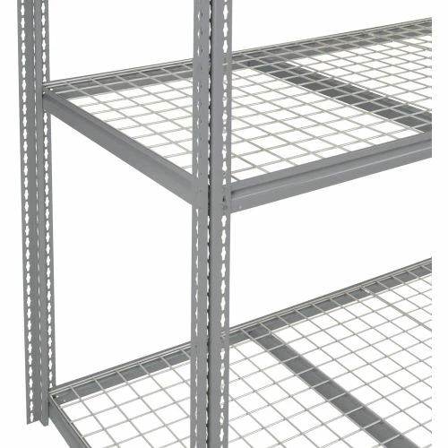 Global Industrial High Capacity Add-On Rack 96x36x60 Levels Wire Deck 800 Lb Per Level GRY 3 Global Industrial High Capacity Add-On Rack 96x36x60 Levels Wire Deck 800 Lb Per Level GRY - Image 3