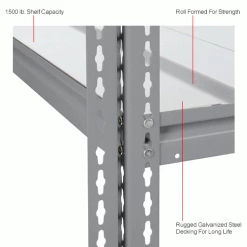 Global Industrial High Cap. Add-On Rack 48Wx48Dx60H 3 Levels Steel Deck 1500lb Per Level GRY 30 Global Industrial High Cap. Add-On Rack 48Wx48Dx60H 3 Levels Steel Deck 1500lb Per Level GRY -Shelving Sales Store 581048GYIN 2wco