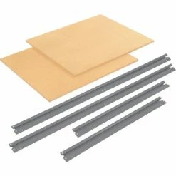 Global Industrial™ Additional Level For 60"W x 24"D High Capacity Rack Wood Deck - Gray