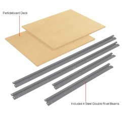 Global Industrial™ Additional Level For 60"W x 36"D High Capacity Rack Wood Deck - Gray 13 Global Industrial™ Additional Level For 60"W x 36"D High Capacity Rack Wood Deck - Gray -Shelving Sales Store 581074GYIN 1wco