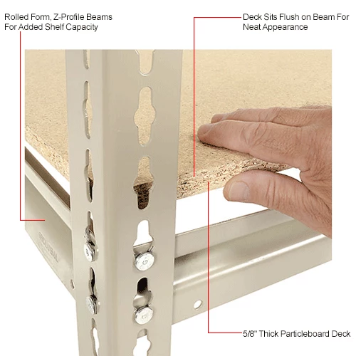 Global Industrial™ Additional Level For 60"W x 36"D High Capacity Rack Wood Deck - Tan 8 Global Industrial™ Additional Level For 60"W x 36"D High Capacity Rack Wood Deck - Tan - Image 8