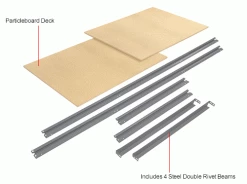 Global Industrial™ Additional Level For 96"W x 36"D High Capacity Rack Wood Deck - Gray 15 Global Industrial™ Additional Level For 96"W x 36"D High Capacity Rack Wood Deck - Gray -Shelving Sales Store 581080GYIN 1wco