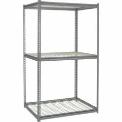 Global Industrial™ Additional Level For 48"W x 24"D High Capacity Rack Wire Deck - Gray -Shelving Sales Store 581095GY 04 1