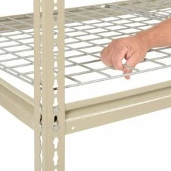 Global Industrial™ Additional Level For 60"W x 24"D High Capacity Rack Wire Deck - Tan -Shelving Sales Store 581098 03