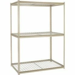 Global Industrial™ Additional Level For 60"W x 24"D High Capacity Rack Wire Deck - Tan -Shelving Sales Store 581098 04