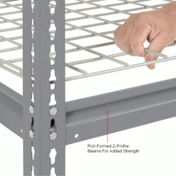 Global Industrial™ Additional Level For 72"W x 24"D High Capacity Rack Wire Deck - Gray -Shelving Sales Store 581100GYIN 3wco