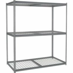 Global Industrial™ Additional Level For 72"W x 24"D High Capacity Rack Wire Deck - Gray -Shelving Sales Store 581101GY 05