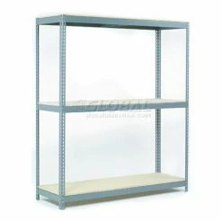 Global Industrial Wide Span Rack 48Wx48Dx84H, 3 Shelves Wood Deck 1200 Lb Cap. Per Level, Gray -Shelving Sales Store 600216 30 2