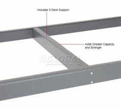 Global Industrial Additional Level For Wide Span Rack 96"W x 48"D Wood Deck 800 Lb Capacity - Gray 22 Global Industrial Additional Level For Wide Span Rack 96"W x 48"D Wood Deck 800 Lb Capacity - Gray -Shelving Sales Store 601643A 2wco