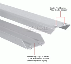 Global Industrial Additional Level For Wide Span Rack 96"W x 48"D Wood Deck 800 Lb Capacity - Gray 26 Global Industrial Additional Level For Wide Span Rack 96"W x 48"D Wood Deck 800 Lb Capacity - Gray -Shelving Sales Store 601766 4wco 12